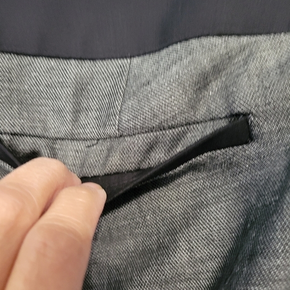 Express Editor Wide Waistband Low-rise Flare Dress Pants 00R in Grey NWOT - Picture 2 of 10